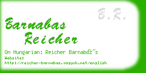 barnabas reicher business card